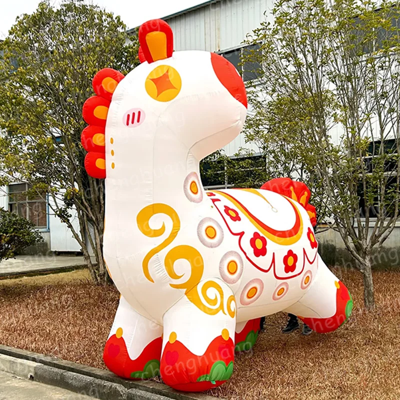 

Надувная курица в форме личи с воздуходувкой, для использования в качестве декоративного товара на открытом воздухе, новогодние квадратные торговые центры.