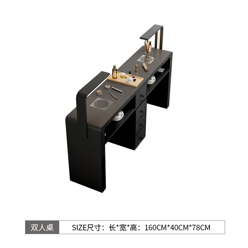 다기능 매니큐어 테이블 및 의자 세트 특수 미칼 싱글 및 더블 벨트