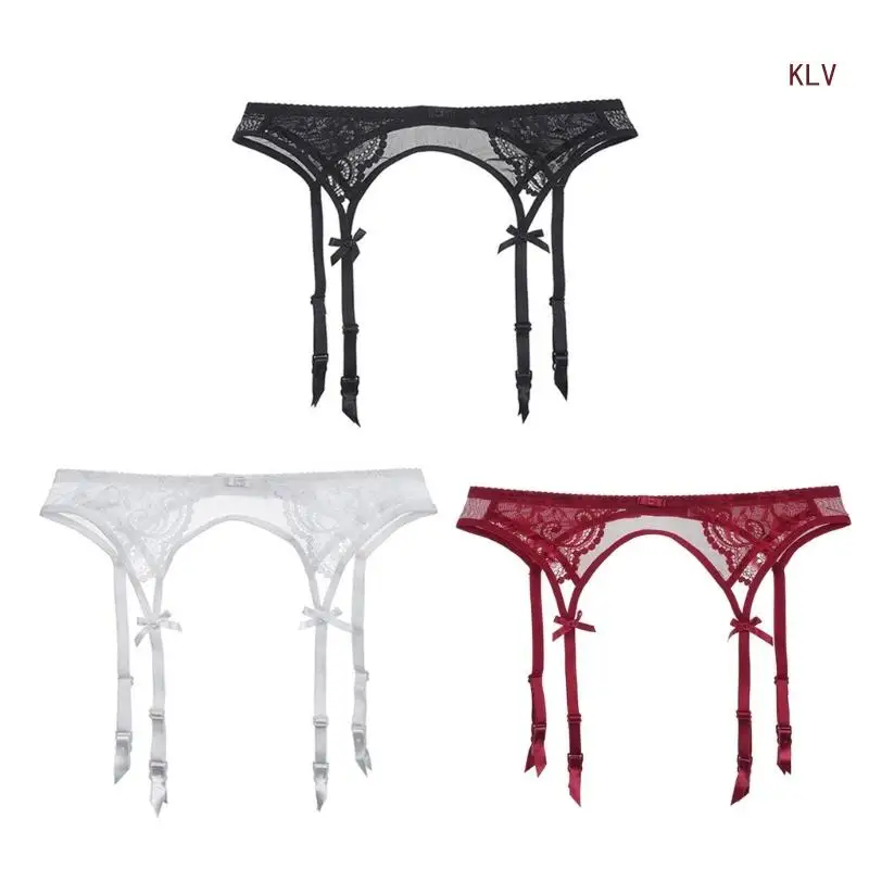 

Garter Belt for Thigh Highs,Sexy High Waist Garter Belt for Women Lingerie with 4 Straps,Panties Stockings Not Included