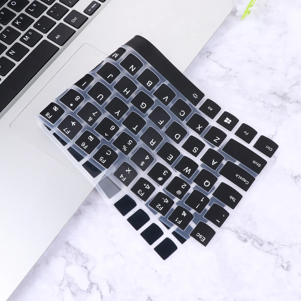 

3pcs 15.6 Inches Laptop Keyboard Cover Silicone Thin Waterproof Dust Proof Protective Film For Notebook Keyboards Black