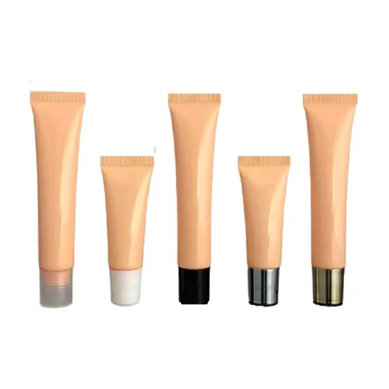 

50Pcs Lip Gloss Squeeze Tube 10g 20g Orange Plastic Balm Lip Glaze Cosmetic Container Custom Logo Soft Squeeze Lipgloss Tubes