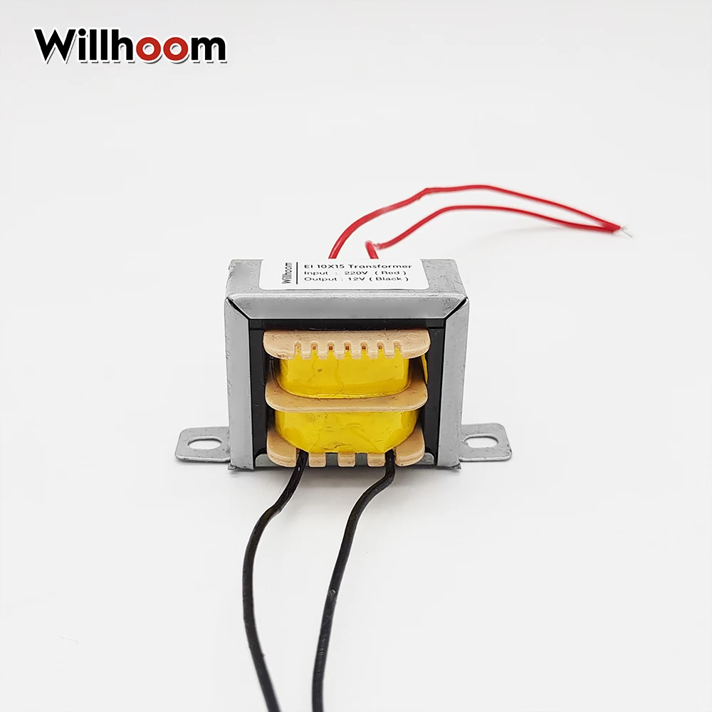 BADIKA Trasformatore EI Trasformatore di Potenza EI28*12 1W DB-1VA 220V a 6V /9V/12V/15V/18V/24V/singolo/doppio(220V Single V 2 Line,AC9V