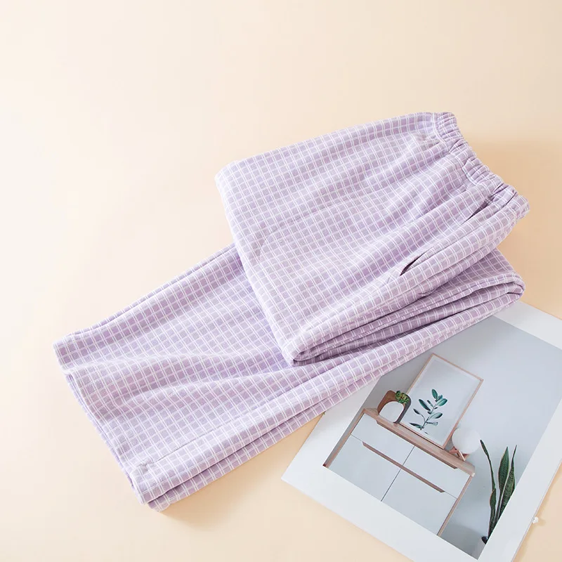 

Plaid Women's Pajamas Pants Autumn Winter Thicken Warm Sleepwear For Sleeping Home Wear Pyjama Bottoms Night Wear Female