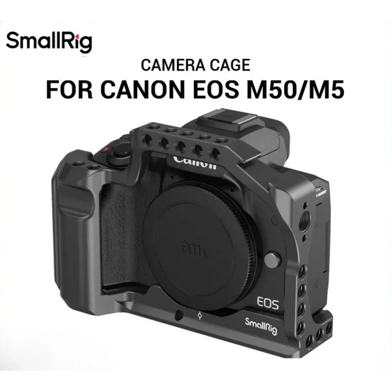 smallrig-2168-m50-camera-cage-for-canon-eos-m50-for-canon-m5-for-vlog-w-nato-rail-cold-shoe-mount-for-video-vlogging-2168