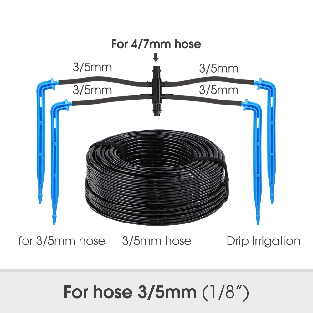 High-quality Garden 4/7mm PVC Watering Hose Micro Irrigation Pipe Drip Irriation Tubing Sprikler for Lawn Balcony Greenhouse