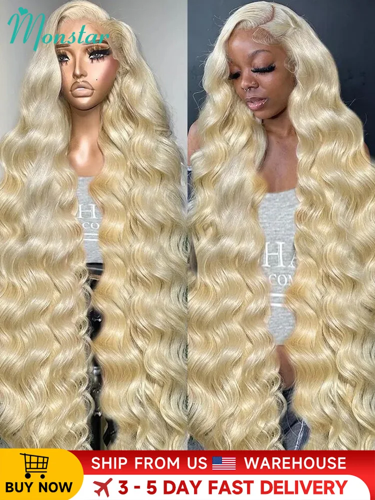 30 40 Inch 613 Blonde Lace Frontal Wig 13x4 13x6 Body Wave Lace Front Wig 360 Lace Wig Human Hair Pre Plucked Remy Brazilian Wig