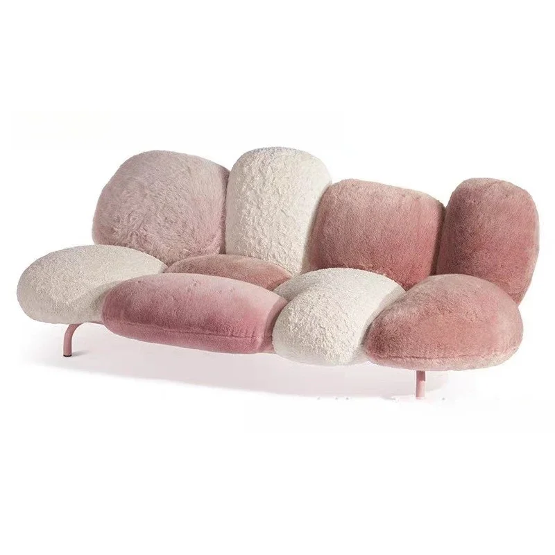 

Creative woolen, plush Internet celebrity sofa