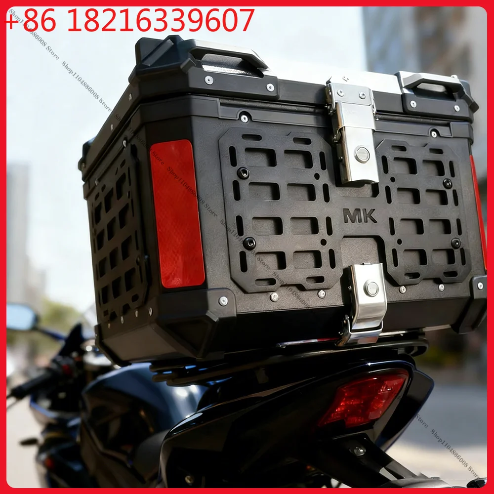 YAO 1PCS Motorcycle Top Case Molle Panel Quick-Mounting aluminum alloy Tactical Storage Box Universal Side Box Modular Organizer