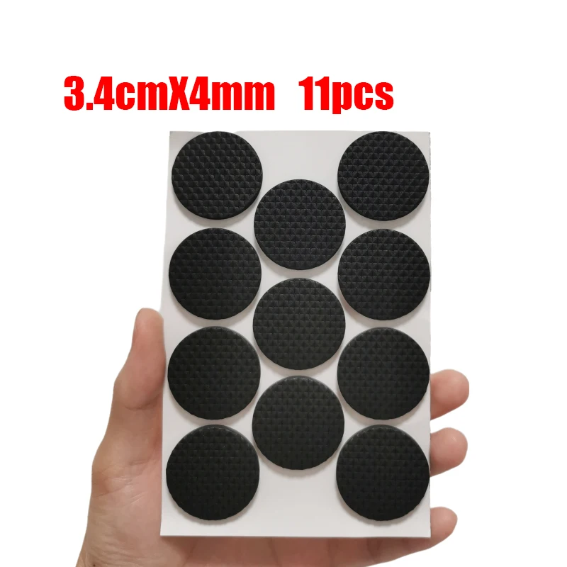 Gummi-Pads für Stuhl- und Tischbeine Selbstklebender Geräuschloser Bodenschutz Möbelfüße Stoßdämpfer Hardware-Zubehör – Detail 16