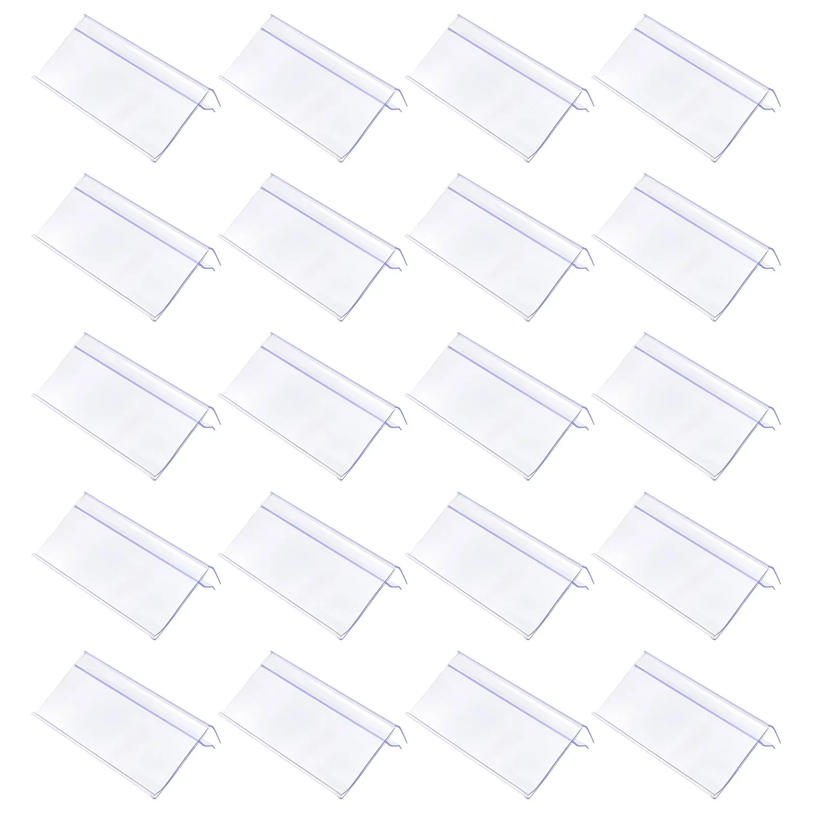 

30Pcs Price Tag Holder Supermarket Label Clear Plastic Price Display Holder Retail Goods Shelf Sign Transparent Label Display