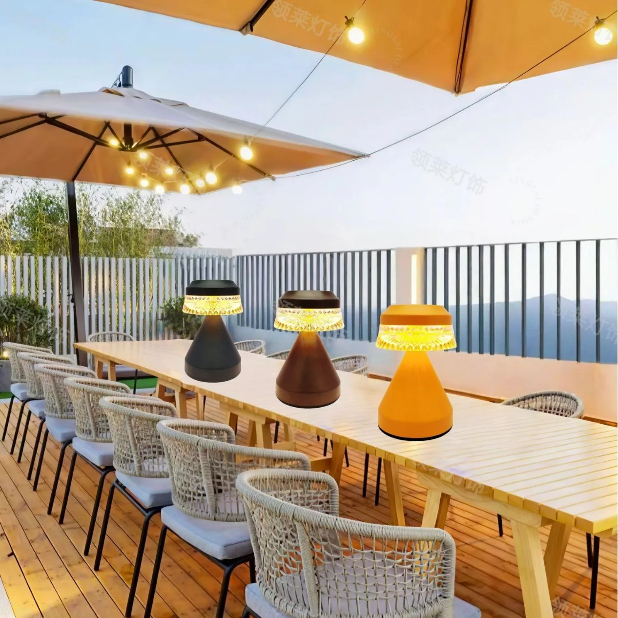 

Rechargeable Mushroom Desk Lamp 3 Color LED Table Lamp Dimming Touch Atmosphere Night Light for Bedroom Living Room Decor