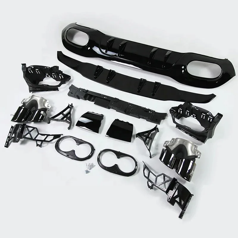 

A45s Style Rear Diffuser Exhaust Tips for W177 Bumper Hatchback 19+