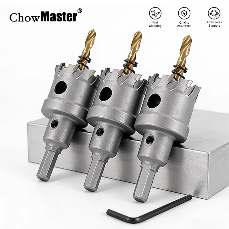 broca-de-perfuracao-chowmaster-12-100mm-tct-para-abertura-de-furos-em-chapas-de-ferro-e-aco-inoxidavel-grossas-ferramenta-de-alargamento-de-metal
