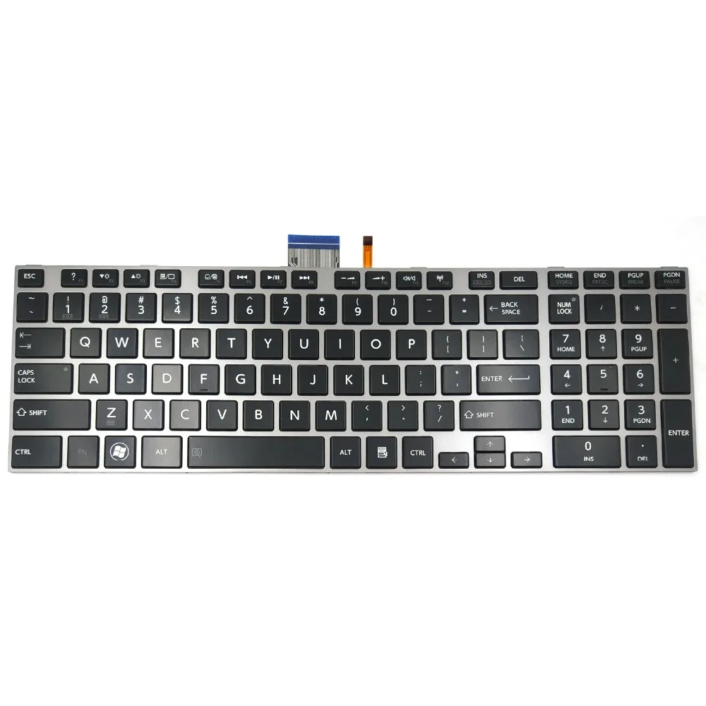 New Laptop Keyboard for Toshiba Satellite C850D C855D L850D L855-10P L855-S5240 L875D L855D L855D L950D Series Black Backlit