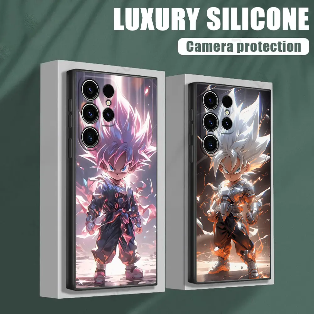 

Phone Case For Samsung Galaxy S26 Ultra Cases S25 FE S24 S23 S21 Ultra 5G S20 S24 FE S22 Plus Black Cover Cute Dragon Baby Balls