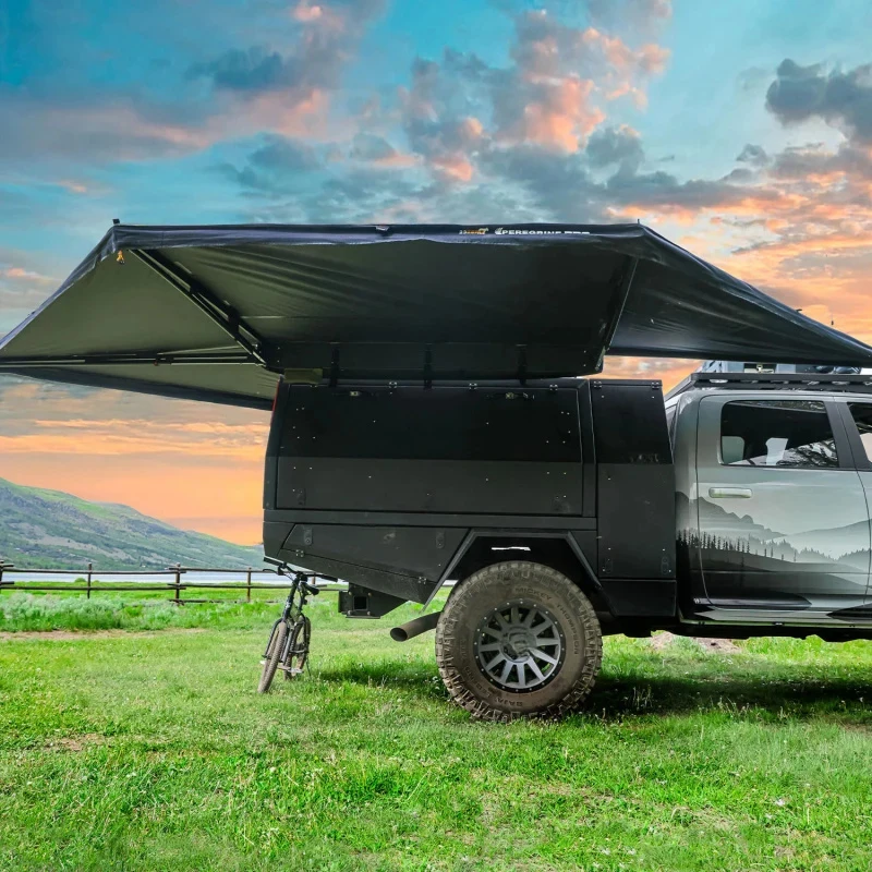 Best SellingOutdoor Camping 270 Degrees Standing Foxwing Awning, Car Side Freestanding AwningHigh Quality
