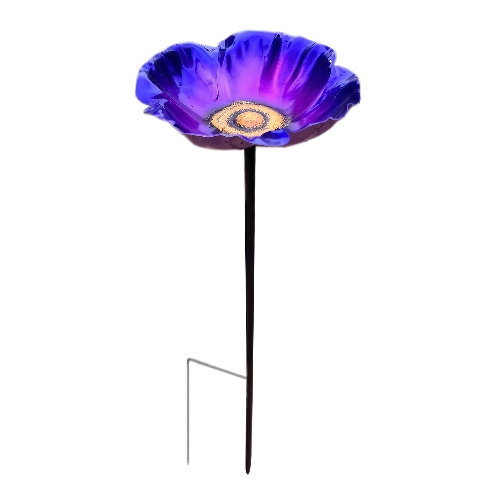 Bee Watering Station Decorative Metal Bee Butterfly Feeder Flower Colorful Lawn Stake for Outdoor Garden Yard Lawn Decor