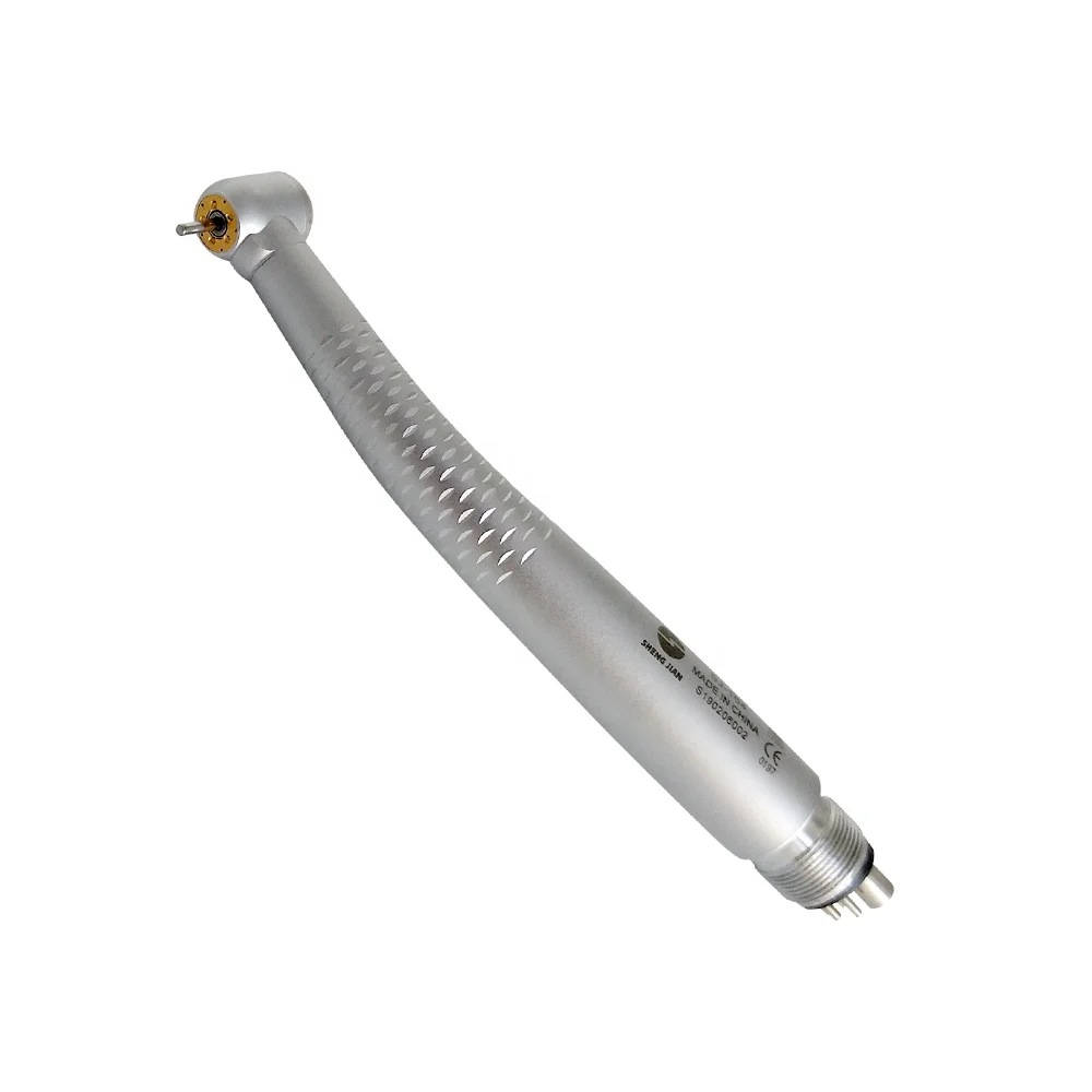 LXG102 SHENGJIAN New Arrival den tal High Speed 4 Air Spray Withanti-Dust Structure Push Button 45 Degree Led Handpiece