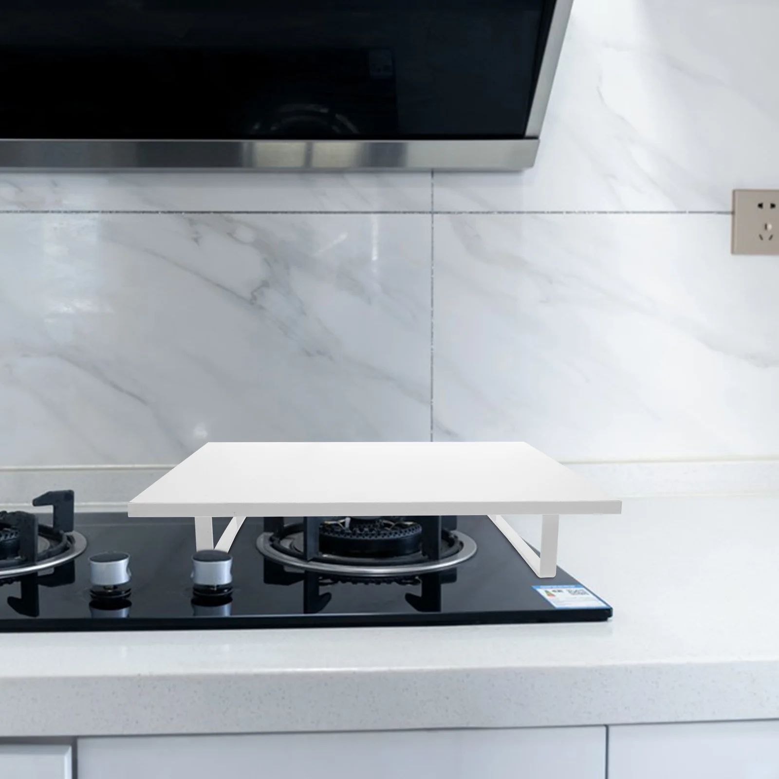 

Gas Stove Cover Plate Induction Cooker Rack Metal Desktop Storage Stand Kitchen Multifunctional Organizer Home Space Saver