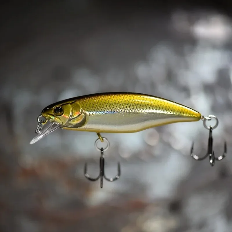 Japanisches Top-Modell: Sinkender Minnow-Angelköder, 52mm 4,5g Jerkbait für Barsch, Hecht, Wobbler, Swimbait, Professioneller Hardbait
