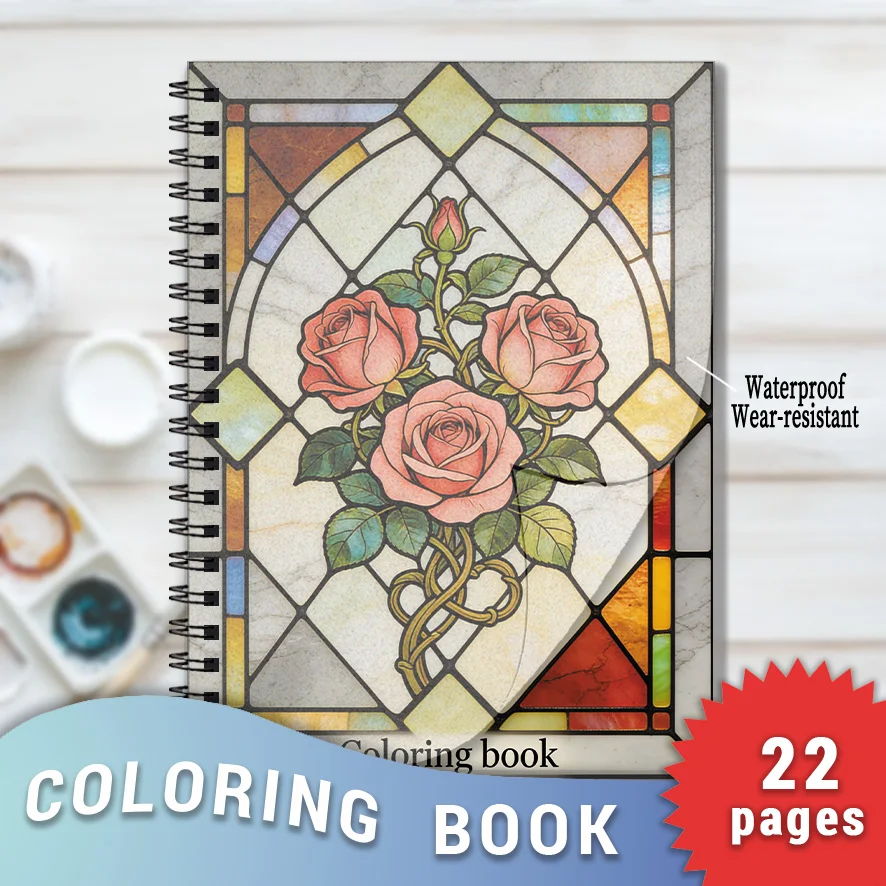 Vintage Kitchen with Cat Retro Adult Coloring Book - 8.3×11.2 Inches, 22 Pages. Ideal for Warm Home Scene Admirers