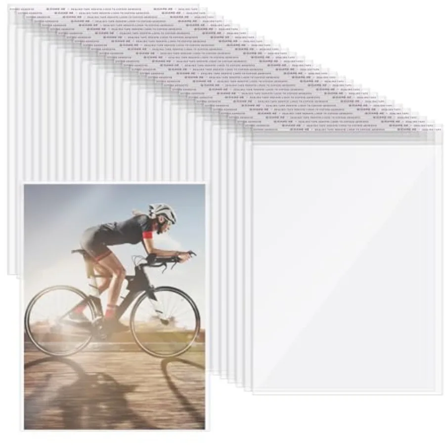 

100 шт. защитные пленки для коллекционеров 9,25 x 11,42 ih, прозрачные пластиковые рукава, обычные пакеты для комиксов, закрывающиеся целлофановые пакеты