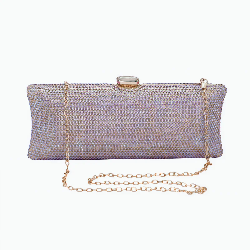 Dgpeafl 13 Warna Biru Wanita Kristal Clutch Tas Malam Pernikahan Pengantin Berlian Imitasi Kotak Tas Tangan Pesta Makan Malam Berlian Dompet