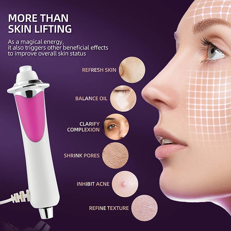 جهاز العناية بالوجه يعمل بموجات الراديو تردد شد الوجه EMS مايكرو الحالي شد الجلد المضادة للتجاعيد تجديد الجلد الجمال قلم أكسجين #4