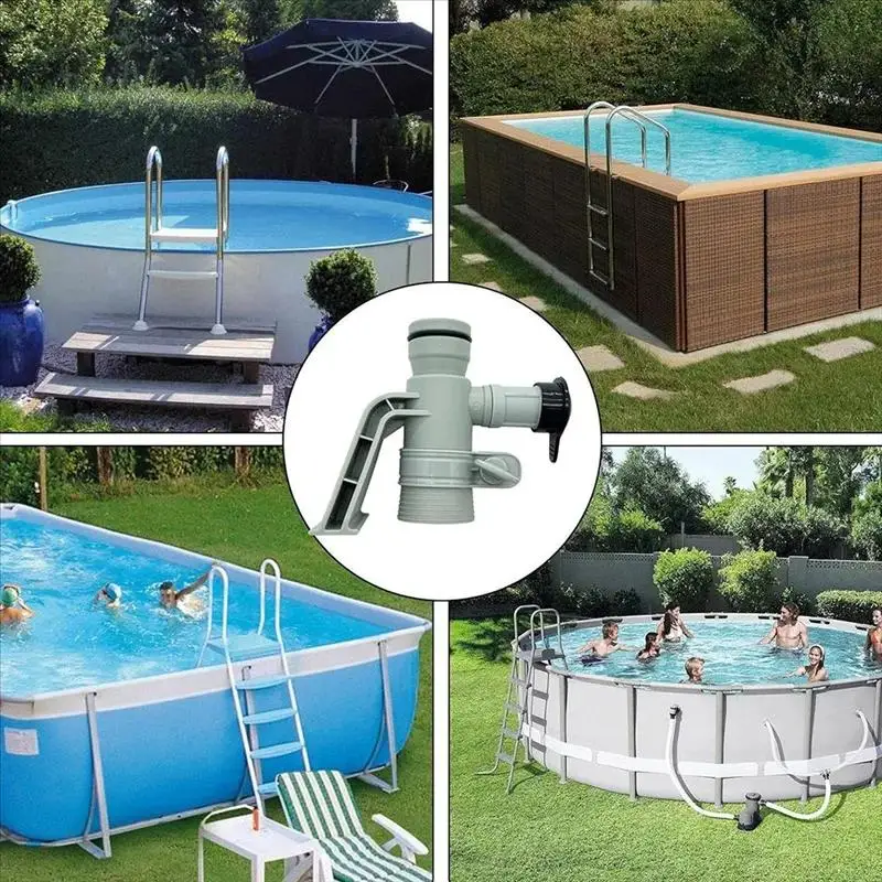 1 مجموعة تجمع لتقوم بها بنفسك اكسسوارات 637R 12363 بركة خرطوم محول صمام المكبس قابل للتعديل مع غطاء أسود