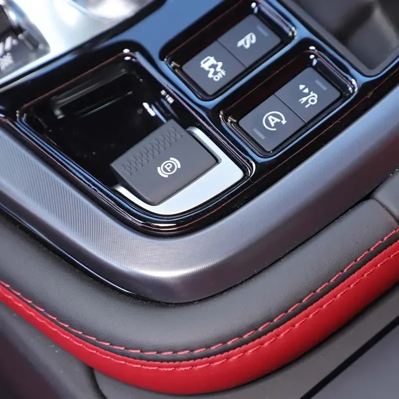 

For Jaguar F-TYPE 2013-2025 PVC black car gear indicator frame decorative sticker car interior protection accessories 1Pcs LHD