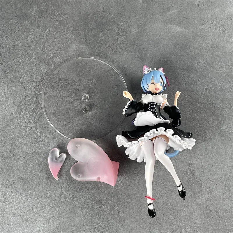 22cm Re:Life in A Different World From Zero Anime Peripheral Rem Maid Outfit Action Figure Model Toy Gift view 6