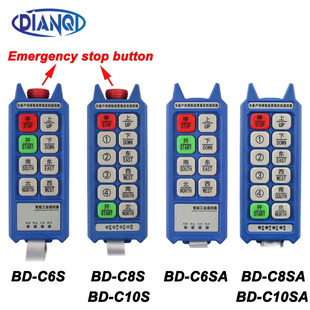 BD-C6S BD-C8S BD-C10S BD-C6SA BD-C8SA BD-C10SA Industrial Remote Control Transmitter