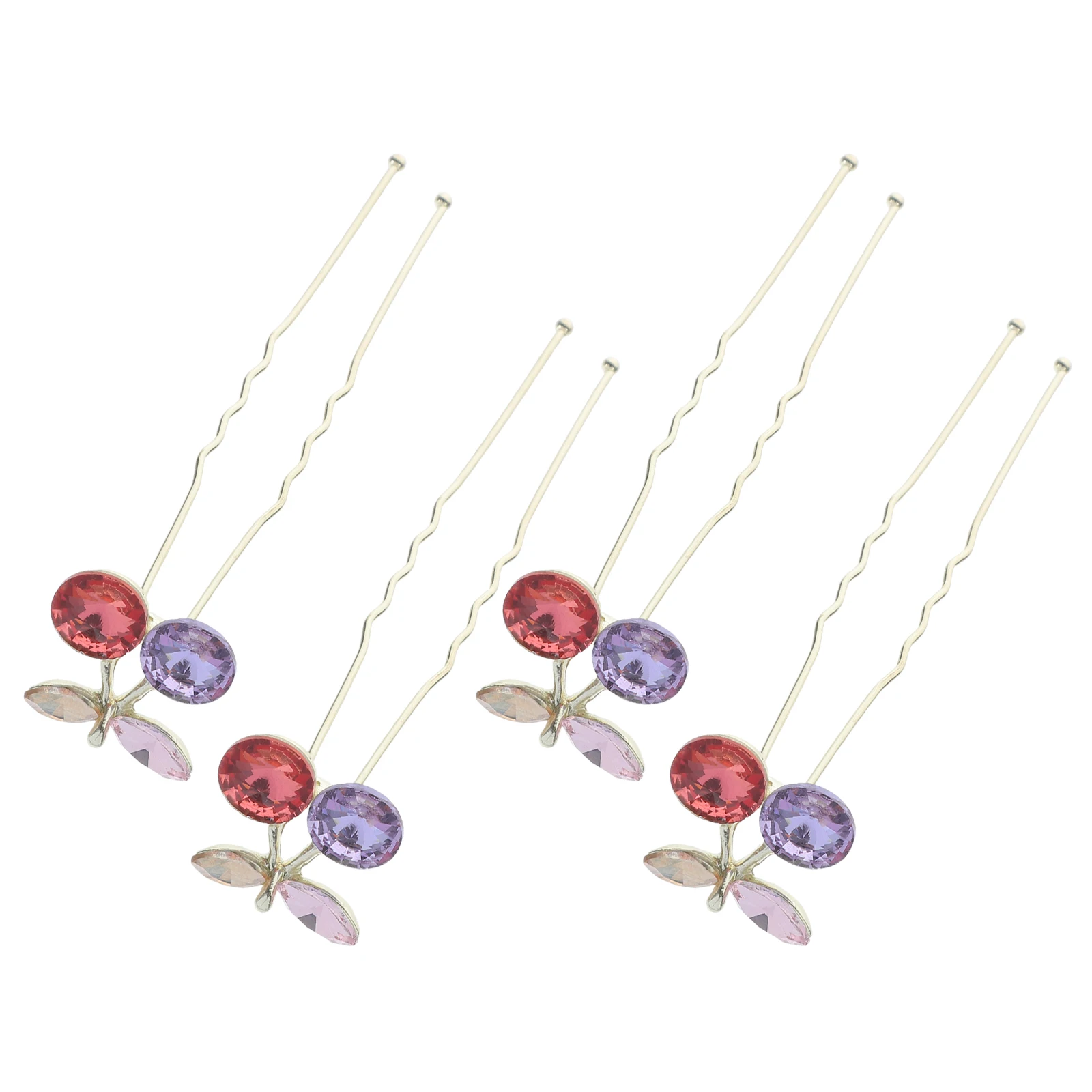 

4pcs Hairpins U Shaped Clips Bridal Wedding Bridesmaid Hair Accessories Women Elegant Luxury Bridal Bobby Pins For Hair Wedding