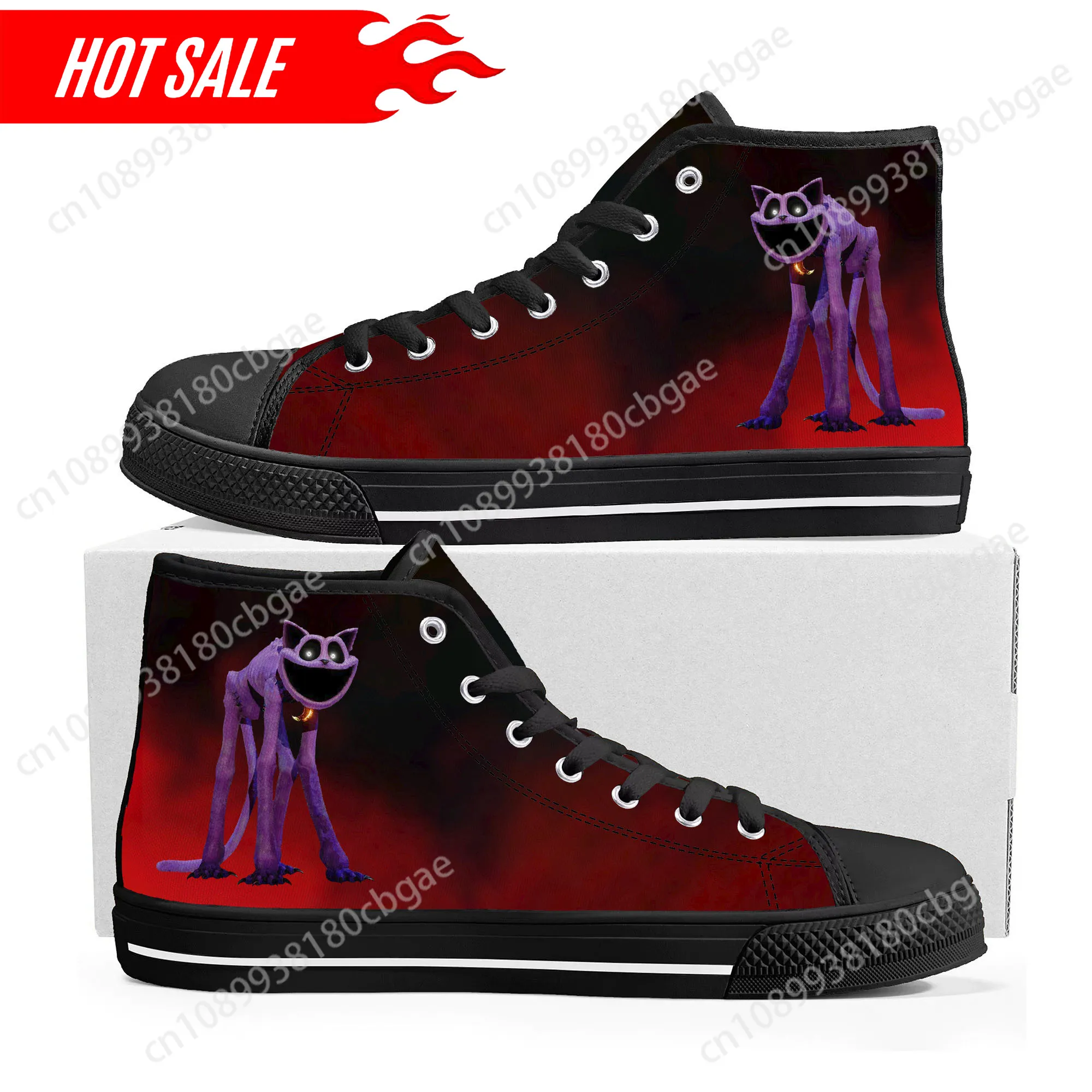Hot CATNAP Monster Cat shoes High Top Sneakers Womens Teenager High Quality Canvas Sneaker couple Casual Shoe Customize Shoes