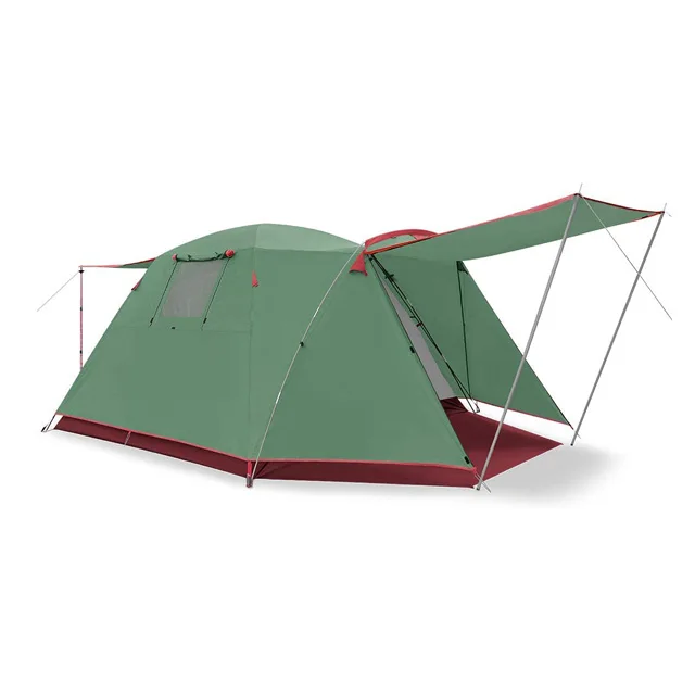 

4 Person Camping Tent Outdoor Waterproof Family Large Easy Setup Tent with Porch Double Layer