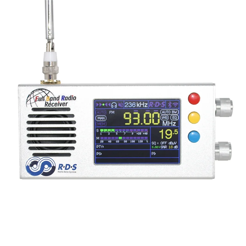 

TEF6686 Full Band FM/MW/Shortwave HF/LW Radio Receiver V1.18 Firmware