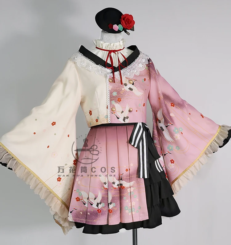 Pink Akiyama Mizuki Cosplay Costume for Halloween,Christmas Role Playing Party, Comic Exhibition Game, PJSK Size S-XL New