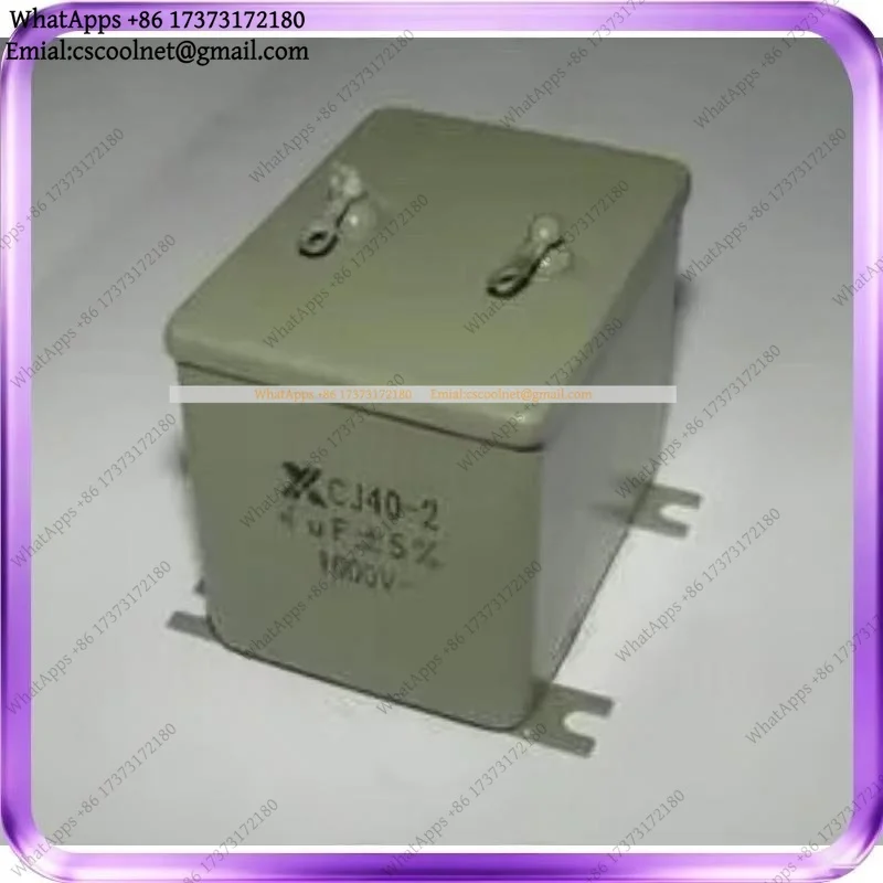 k06 New Metallized Paper Capacitor Iron Shell Oil Immersed CJ40-2 4UF 1000V 1KV Capacitor Parts
