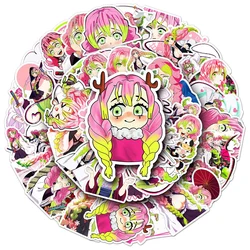 10/30/50pcs Demon Slayer Kanroji Mitsuri Stickers Cute Girls Cartoon Sticker Laptop Bike Suitcase Notebook Aesthetics Decals