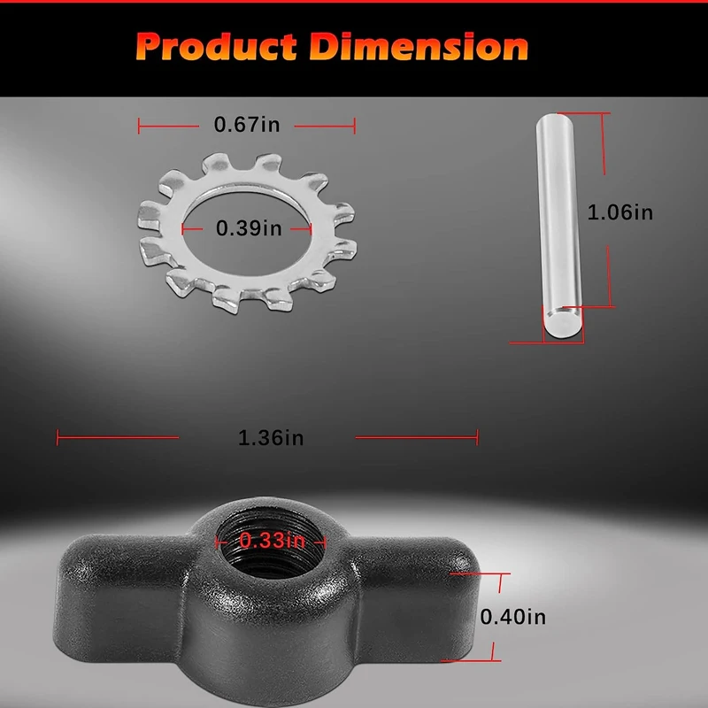 Kit de accesorios y tuercas B MKP-10 1865011, se adapta perfectamente a motores de arrastre Minn Kota de 4 pulgadas de diámetro, 12V, 24V, 36V