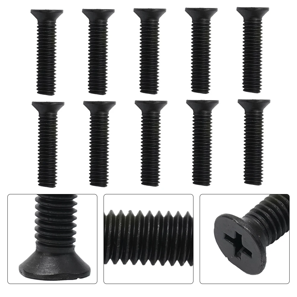 10 шт. крепежный винт M5/M6, 25 мм, левая резьба для сверлильного патрона UNF, адаптер хвостовика, инструменты для деревообработки, аксессуары