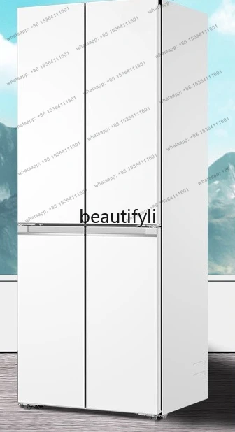 Double-open four-door ultra-thin zero-embedded household air-cooled  first-class frequency conversion energy-saving refrigerator