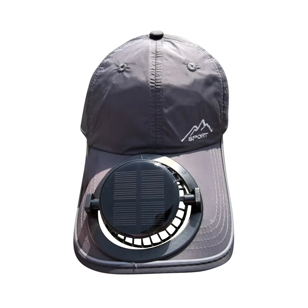 USB Charging Fan Sunhat Solar Charging with Cooling Fan Sun Protection Cap Sun Protection Strong Wind Fan Baseball Hat Outdoor
