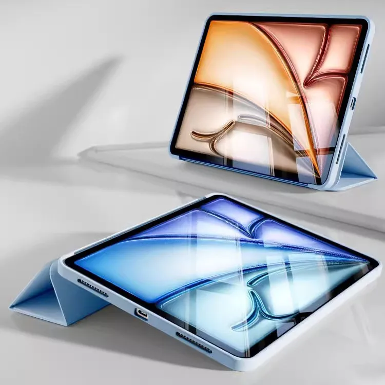 Slim Case Voor iPad Air 11 6 5 4 3 Pro 2 1 Pro11 10.2 9e 9.7 10e 10.9 Mini A17 Pro Mini 6 5 4 3 2 1 Trifold Stand Cover