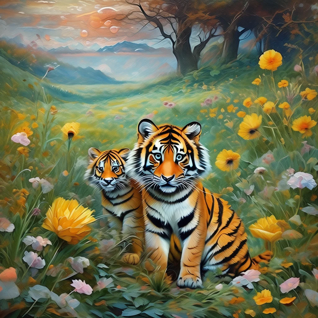 

352542 Abstract Animal Theme Digital Painting