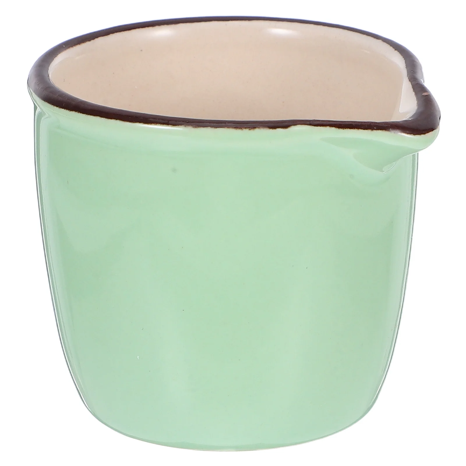 

Mini Ceramic Condiment Dish Elegant Black Pepper Sauce Spout for Western Dining Espresso Cup Compatible Snack Dish Tableware