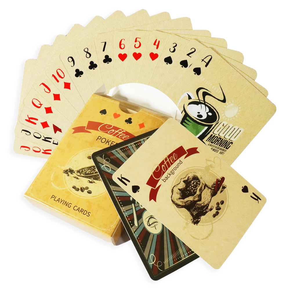 Coffee Bean Playing Cards-Fit for Bars & Clubs Card Games, Unique Design, Exquisite Pattern Perfect Christmas Halloween Gift