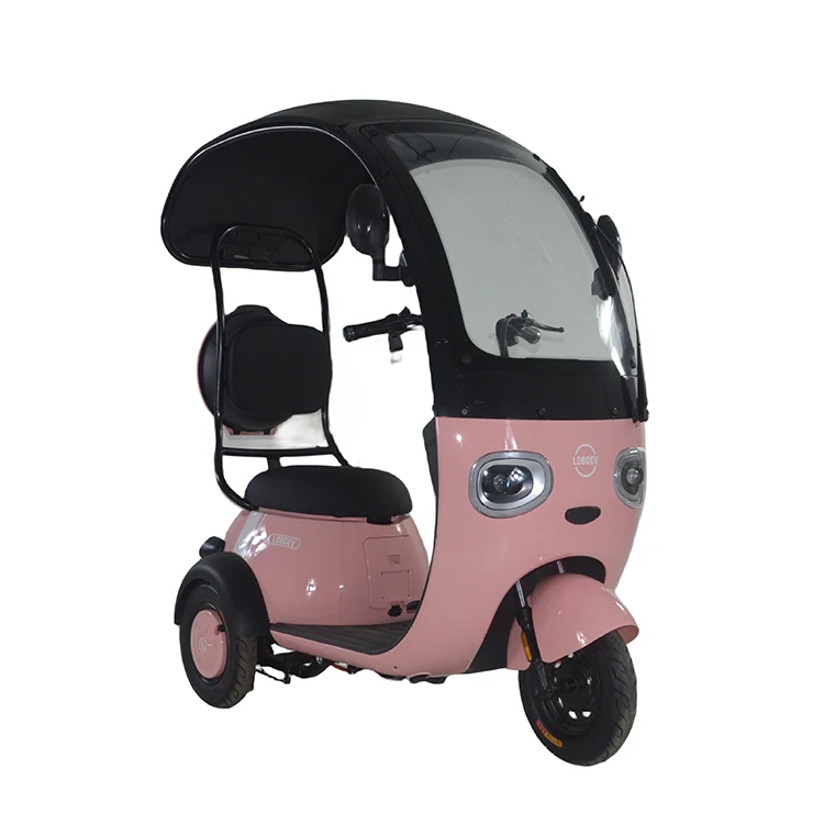 Triciclo elétrico Tuk para adultos, 3 rodas, scooter, triciclos