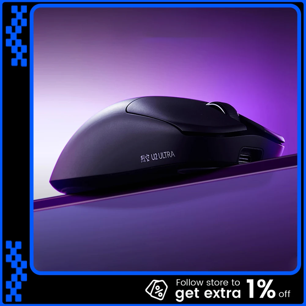 

Мышь ATK U2, трехрежимная беспроводная мышь Paw3950, 8000 Гц, легкая игровая мышь Paw3395, аксессуары для ПК для FPS Gamer