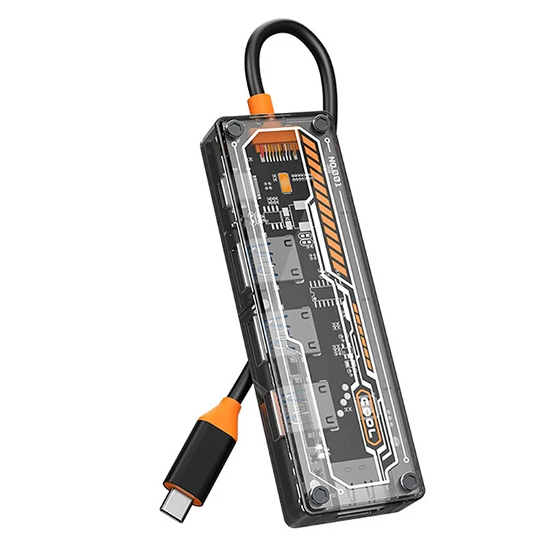 5 In 1 USB 3.0 Hub Docking Station USB Adapter With USB2.0X2 USB3.0 PD100W USB-C 4K@30Hz For PC Laptop Mobile Phone Parts